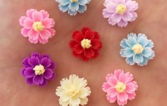 Scrapbook Embellishment DIY with Materials around You Aliexpress Buy New 80pcs Resin 13mm 3d Flower Flatback Stone