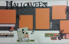 Scrapbooking Layouts Halloween for Kids and Adults Halloween 2 Page Scrapbook Layout Kit