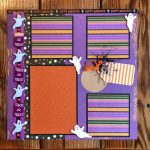 Scrapbooking Layouts Halloween for Kids and Adults Premade Halloween Scrapbooking Layout Halloween Scrapbook Page Premade 12 X 12 Halloween Page Ghosts Halloween Accessories Diecuts