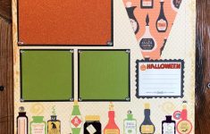Scrapbooking Layouts Halloween for Kids and Adults Premade Halloween Scrapbooking Layout Halloween Scrapbook Page Premade 12 X 12 Halloween Page Potions Halloween Accessories Diecuts