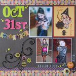 Scrapbooking Layouts Halloween for Kids and Adults Scrapbook Layout Work In Progress