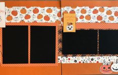 Scrapbooking Layouts Halloween for Kids and Adults Youre My Pumpkin Halloween 2 Page Scrapbooking Layout Kit