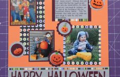Scrapbooking Layouts Simple Ideas for Boys and Girls Sew Scrappy Day Simple Halloween Scrapbook Layout Landons First
