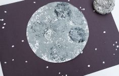 Silver Foil Paper Craft Foil Printed Moon Step 4 And Instagram silver foil paper craft |getfuncraft.com