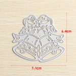 Simple and Easy Christmas Scrapbook Paper Crafts 10752 12 1 Pc Useful Metal Cutting Matrices Diy Scrapbook Paper Crafts Stamping Paste Template Christmas Bell Leaves Stencils