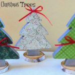 Simple and Easy Christmas Scrapbook Paper Crafts Diy Scrapbook Paper Christmas Trees Christmas Crafts Craft Klatch