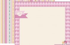 Simple Framed Scrapbook Paper Idea for A New Decoration Item at Home Bella Ba Girl Collection Picture Frame Double Sided Scrapbook