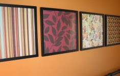 Simple Framed Scrapbook Paper Idea for A New Decoration Item at Home Goode House Hello Home Blog Smart Art Wall Groupings