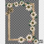 Simple Framed Scrapbook Paper Idea for A New Decoration Item at Home Paper Flower Mirror Transparent Png Image Clipart Free Download