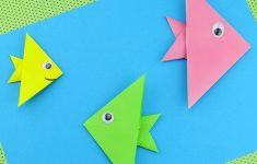 Simple Paper Folding Crafts For Kids Easy Step By Step Origami Fish Origami For Kids simple paper folding crafts for kids |getfuncraft.com