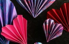 Simple Paper Folding Crafts For Kids How To Fold A Paper Fan Heart simple paper folding crafts for kids |getfuncraft.com