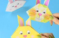 Simple Paper Folding Crafts For Kids Origami Bunny Craft simple paper folding crafts for kids |getfuncraft.com