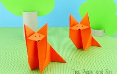 Simple Paper Folding Crafts For Kids Origami For Kids Fox simple paper folding crafts for kids |getfuncraft.com