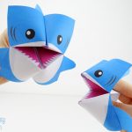 Simple Paper Folding Crafts For Kids Origami Fortune Teller Shark Cootie Catcher simple paper folding crafts for kids |getfuncraft.com