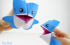 Simple Paper Folding Crafts For Kids Origami Fortune Teller Shark Cootie Catcher simple paper folding crafts for kids |getfuncraft.com