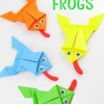 Simple Paper Folding Crafts For Kids Origami Frogs Tutorial Origami For Kids simple paper folding crafts for kids |getfuncraft.com
