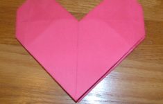 Simple Paper Folding Crafts For Kids Origami Heart Finished simple paper folding crafts for kids |getfuncraft.com