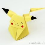 Simple Paper Folding Crafts For Kids Pikachu simple paper folding crafts for kids |getfuncraft.com