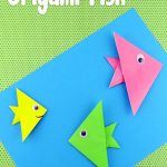 Simple Paper Folding Crafts For Kids Super Simple Origami Fish For Kids simple paper folding crafts for kids |getfuncraft.com