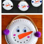 Snowman Paper Plate Craft Diy Paper Plate Snowman Garland Holiday Craft snowman paper plate craft|getfuncraft.com