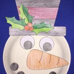 Snowman Paper Plate Craft Frosty Paper Plate snowman paper plate craft|getfuncraft.com