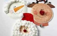 Snowman Paper Plate Craft Paper Plate Christmas Characters Santa Snowman Rudolph 3 snowman paper plate craft|getfuncraft.com