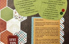 Some Tips to Make a Good Recipe Scrapbook Pages Apple Crisp 1 Page 8 12 X 11 Recipe Scrapbook Layout Premade Scrapbook Recipe