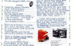 Some Tips to Make a Good Recipe Scrapbook Pages For Paradise Fire Survivors A Strangers Handwritten Recipe