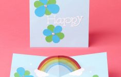 Steps to Make PopUp Scrapbook DIY How To Make A Rainbow Popup Card Joann