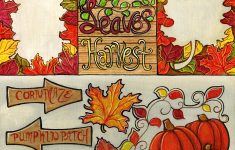 Thanksgiving Scrapbook Pages Ideas 12x12 Fall Cut Outs