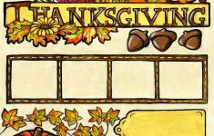 Thanksgiving Scrapbook Pages Ideas 12x12 Thanksgiving Cut Out Sheet