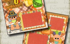 Thanksgiving Scrapbook Pages Ideas Gobble Til U Wobble Thanksgiving 2 Premade Scrapbook Pages Etsy