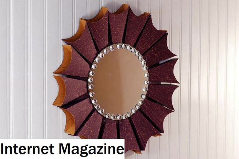 The Creative Mirror Papercraft Design Diy Round Sunburst Mirror Papercraft 2019 Nctodo
