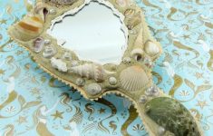 The Creative Mirror Papercraft Design Magical Mermaid Hand Mirror Real Seashells Sand Glitter Paper Craft Authentic Handmade Wendy Addison Theatre Of Dreams