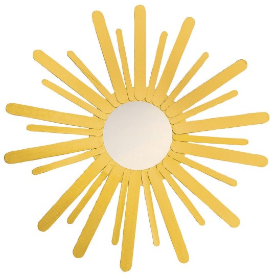 The Creative Mirror Papercraft Design Sunburst Mirror Craft Kit Pack Of 12