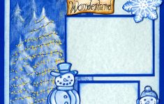 The winter scrapbook pages ideas to craft 12x12 Winter Wonderland Fun Left