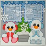 The winter scrapbook pages ideas to craft Blj Graves Studio Frosty Friends Snow Scrapbook Pages