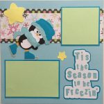 The winter scrapbook pages ideas to craft Snow Day Pre Made Scrapbook Pages Winter Penguin