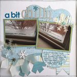 The winter scrapbook pages ideas to craft Using Vellum And Glitter On Winter Layouts Kiwi Lane