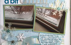 The winter scrapbook pages ideas to craft Using Vellum And Glitter On Winter Layouts Kiwi Lane