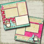The winter scrapbook pages ideas to craft Winter Fun 2 Premade Scrapbook Pages Ez Layout 441 399