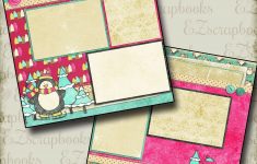 The winter scrapbook pages ideas to craft Winter Fun 2 Premade Scrapbook Pages Ez Layout 441 399