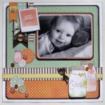 Things to Include in Halloween Scrapbook Pages Ideas Cute As A Button Scrapbook Page Idea
