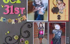 Things to Include in Halloween Scrapbook Pages Ideas Scrapbook Layout Work In Progress