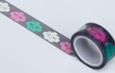Things to Know about Washi Tape Scrapbooking Washi Grey With Cloud Faces 5m Craft Scrapbooking Tape
