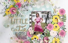 Things You Need to Know About Photo Scrapbook Layout Little Cutie Floral Wreath Scrapbooking Layout Pebbles Inc