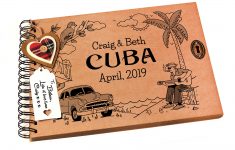 Tips to Make Vintage Scrapbook Layouts which Look Authentic Cuba Photo Album Scrapbook Personalised Cover Holiday Honeymoon Wedding Travel Journal Havana Cuban Gift Ideas Classic Car