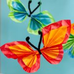 Tissue Paper Butterfly Craft Pipe Cleaner Tissue Butterfly 2 tissue paper butterfly craft|getfuncraft.com