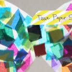 Tissue Paper Butterfly Craft Tissuepaperstainedglass tissue paper butterfly craft|getfuncraft.com