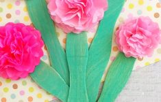 Tissue Paper Craft Flowers Tissue Paper Flower Craft For Kids To Make tissue paper craft flowers|getfuncraft.com